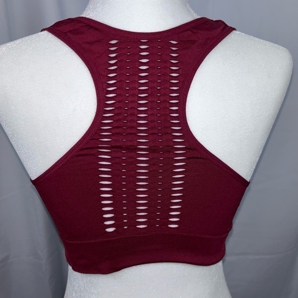 Marika Sports Bra Seamless Dry-Wik Racerback Removeable Cup Sports Bra Mesh Vent - Picture 7 of 12